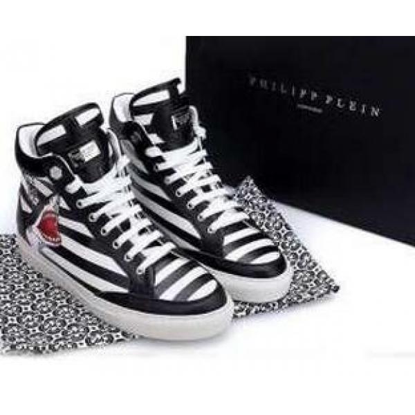 ソフトな心地良さ 2026秋冬 PHILIPP PLEIN フィリッププレイン カジュアルなハイトップシューズ