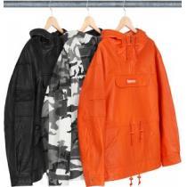 品良く3色選択可パーカー今季爆発的な人気Supreme FW18 Leather Anorak 欧米韓流