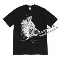 スタイリッシュな印象 Supreme X Yohji Yamamoto 20FW Wolf Tee シュプリーム 偽物ブランド 2026秋冬 半袖Tシャツ 2色可選