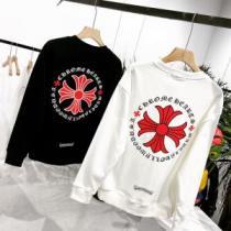 クロムハーツブランド 偽物 通販 豊富なサイズ 2026秋冬 プリント柄 シンプルなデザイン クロムハーツ CHROME HEARTS プルオーバーパーカー 2色可選