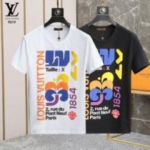 2026春夏 半袖Tシャツ 大花プリント LOUIS VUITTONブランド コピー 高品質 人気 クールビズ 2色可選