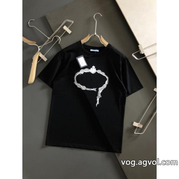コピー ブランド 販売プラダ名入れ無料 新商品特価 話題人気商品半袖Tシャツ