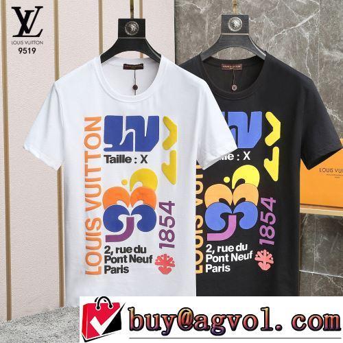 2022春夏 半袖Tシャツ 大花プリント LOUIS VUITTONブランド コピー 高品質 人気 クールビズ 2色可選