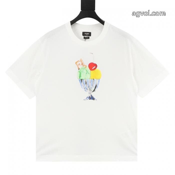 フェンディブランド 通販 激安2026年流行 穿き心地も快適 最終セール半袖Tシャツ_1_1