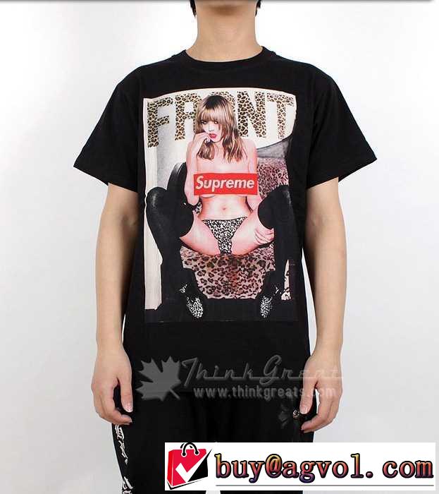 新作登場 2014春夏 supreme シュプリーム 半袖 Tシャツ クルーネック