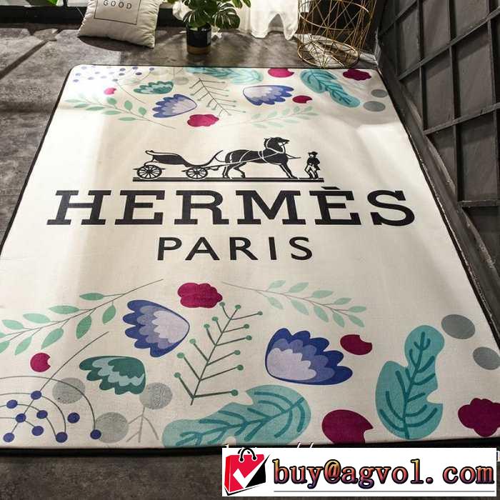 お部屋に合わせやすいスタイリッシュな魅力 エルメス 2019夏ファション新品 HERMES カーペット毛が出にくい仕上がり