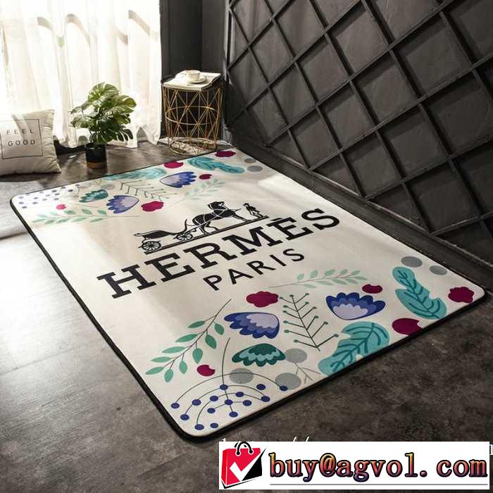お部屋に合わせやすいスタイリッシュな魅力 エルメス 2019夏ファション新品 HERMES カーペット毛が出にくい仕上がり