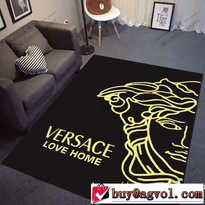 ヴェルサーチ 踏み上げして心地良い感じるVERSACE オールシーズン快適な使い心地 ラグカーペット 2019夏ファション新品 