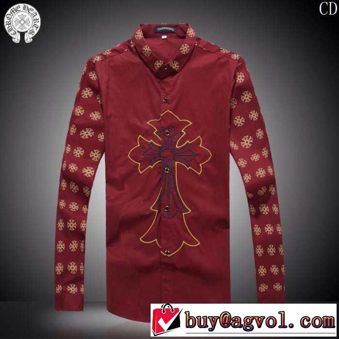★安心★追跡付 2014秋冬 chrome hearts クロムハーツ 長袖ポロシャツ 3色可選