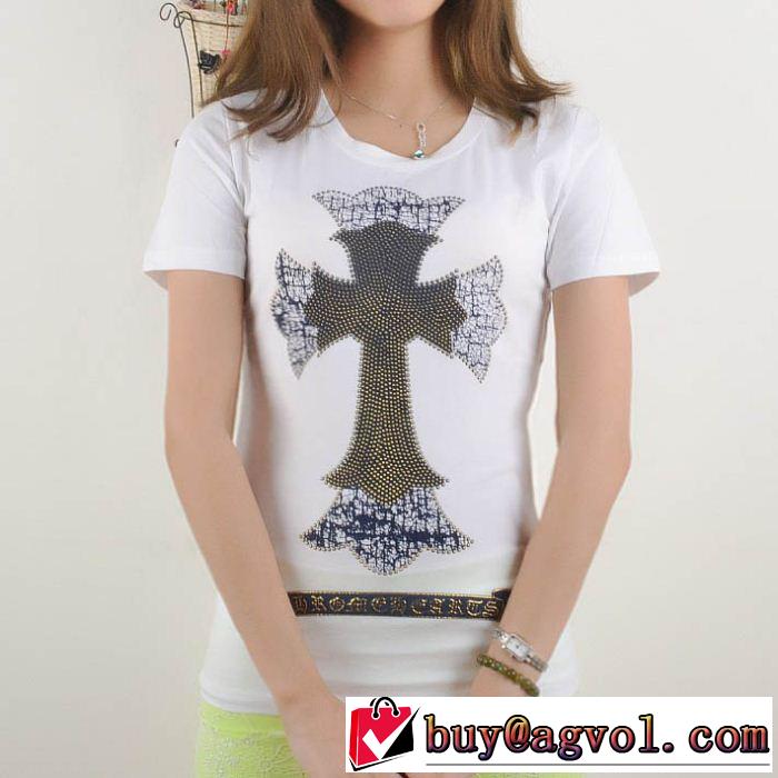 値下げ！2014春夏新作 chrome hearts クロムハーツ 女性半袖tシャツ 2色可選 n0850