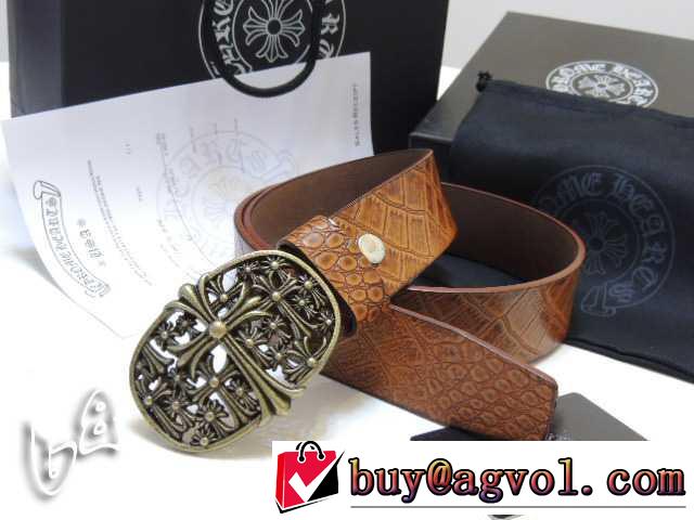 2014CHROME hearts クロムハーツ ベルト 売れ筋 本革(牛皮)