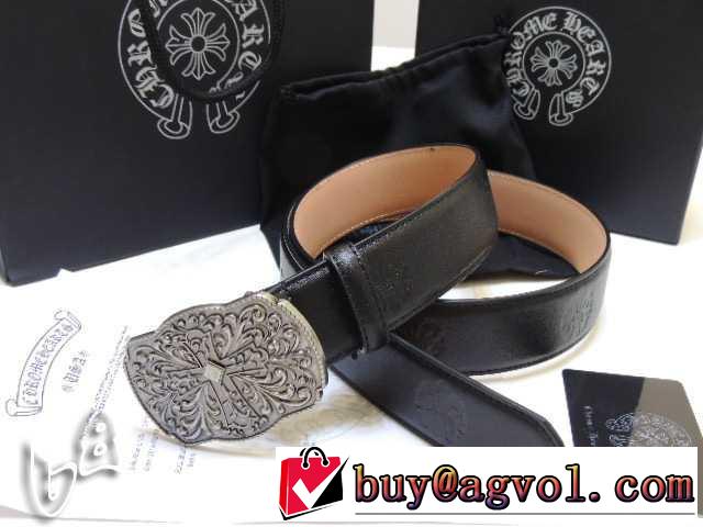 2014 一味違うケーブル編みが魅力満点 chrome hearts クロムハーツベルト 本革(牛皮)
