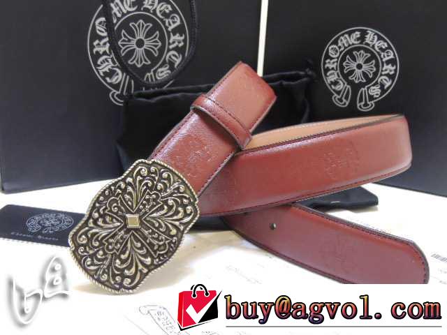 2014 chrome hearts クロムハーツベルト 本革(牛皮)めちゃくちゃお得