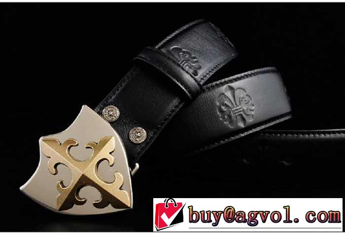 プレゼントに 2014 chrome hearts クロムハーツベルト 本革(牛皮)