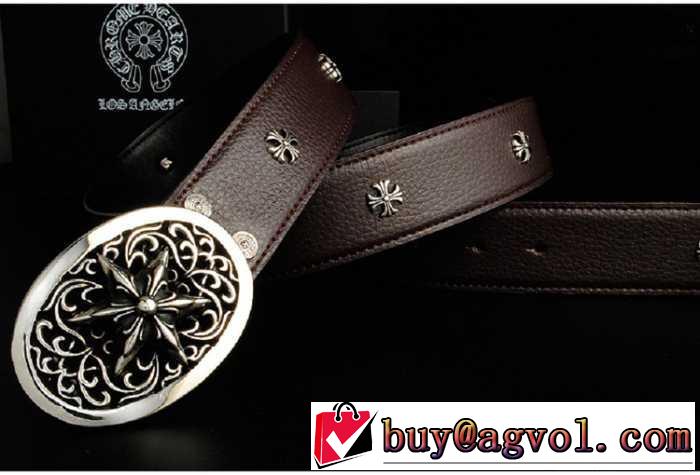 プレゼントに2014 chrome hearts クロムハーツ ベルト 本革(牛皮)