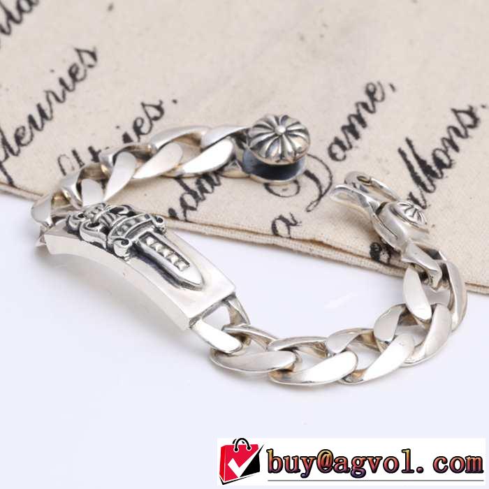 首胸ロゴ 2014春夏 chrome hearts クロムハーツシルバー925 ブレスレット