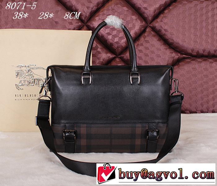 BURBERRY バーバリー 2014 sale開催 メンズ用ショルダーベルト付 ハンドバッグ8071-5