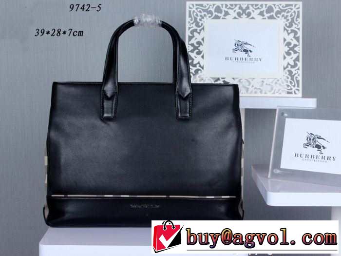 首胸ロゴ 2014 burberry バーバリー メンズ用 ハンドバッグ 9742-5