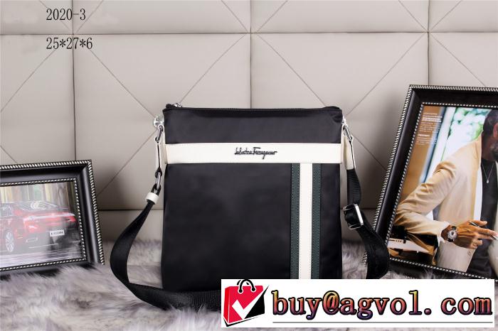 FERRAGAMO サルヴァトーレフェラガモ 2014 ～希少 メンズ用 斜め掛けバッグ 2020-1