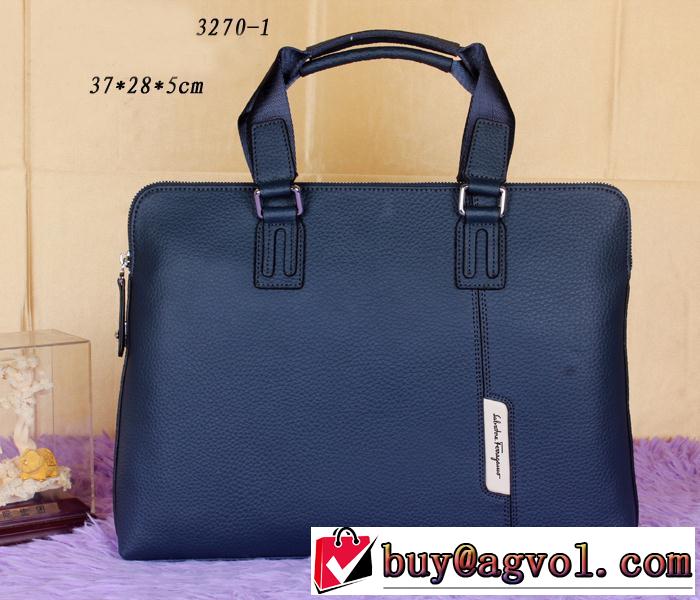 FERRAGAMO サルヴァトーレフェラガモ 2014 個性派 メンズ用 収納力最高 ハンドバッグ 3270-1