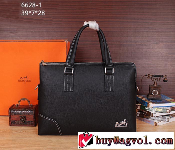 HERMES エルメス 2014 抜群の雰囲気が作れる! ショルダーベルト付メンズ用 手持ち&ショルダー掛け6628-1