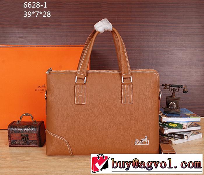 HERMES エルメス 2014 高級感演出 ショルダーベルト付メンズ用 手持ち&ショルダー掛け6628-1