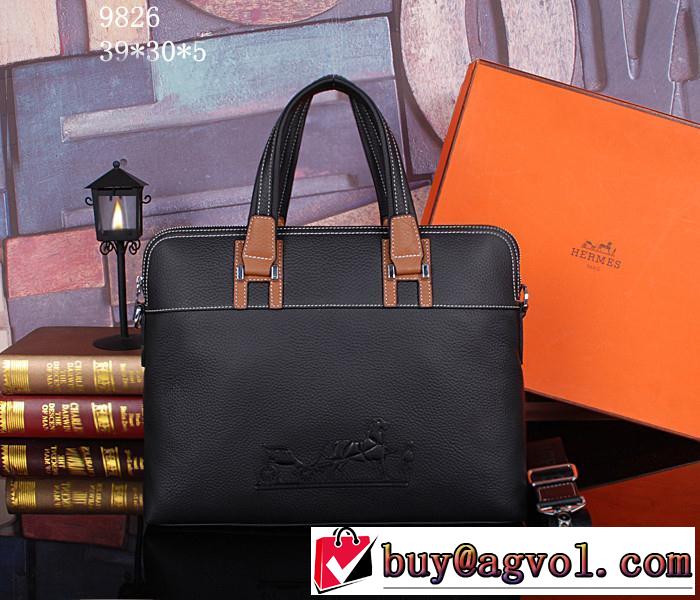 HERMES エルメス 2014 最旬アイテム ショルダーベルト付メンズ用 手持ち&ショルダー掛け9826