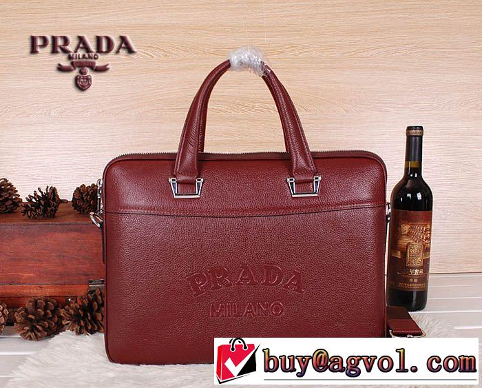 2014秋冬 美品！ prada プラダ メンズ用 手持ち&ショルダー掛け 8024-1