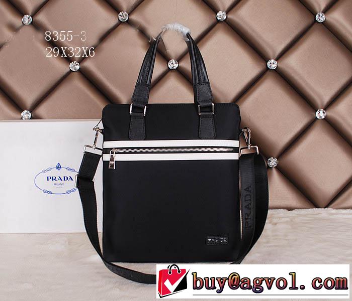 2014 ◆モデル愛用◆ prada プラダ メンズ用 手持ち&ショルダー掛け 8355-3