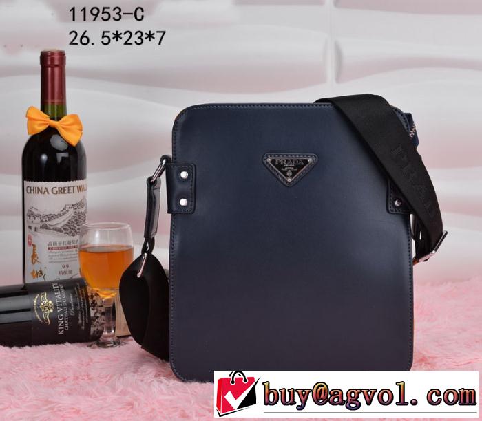 PRADA プラダ 2014 個性派 使い勝手のいいバッグ メンズ ショルダーバッグ 11951-a