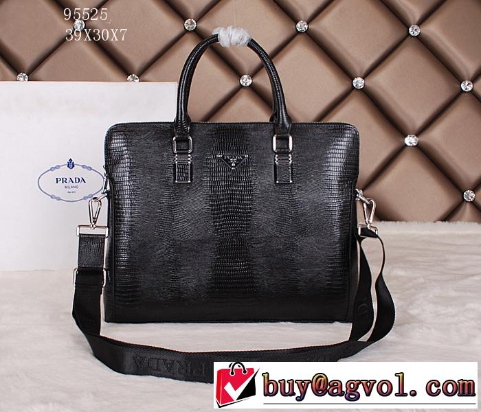 PRADA プラダ 2014 ◆モデル愛用◆ メンズ用 手持ち&ショルダー掛け 95525