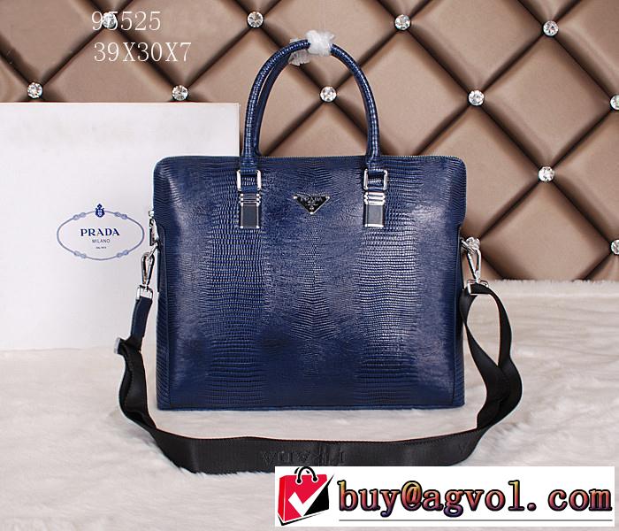 PRADA プラダ 2014 超人気美品◆ メンズ用 手持ち&ショルダー掛け 95525