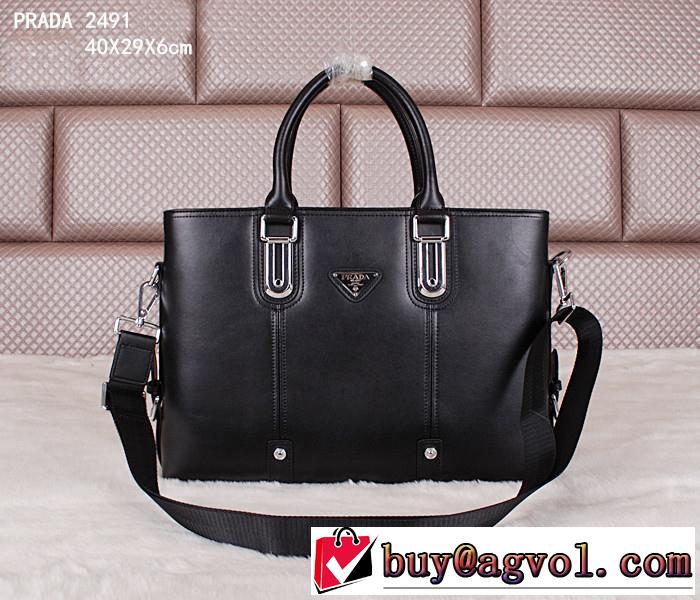 PRADA プラダ ～希少 2014 メンズ用 手持ち&ショルダー掛け 2491