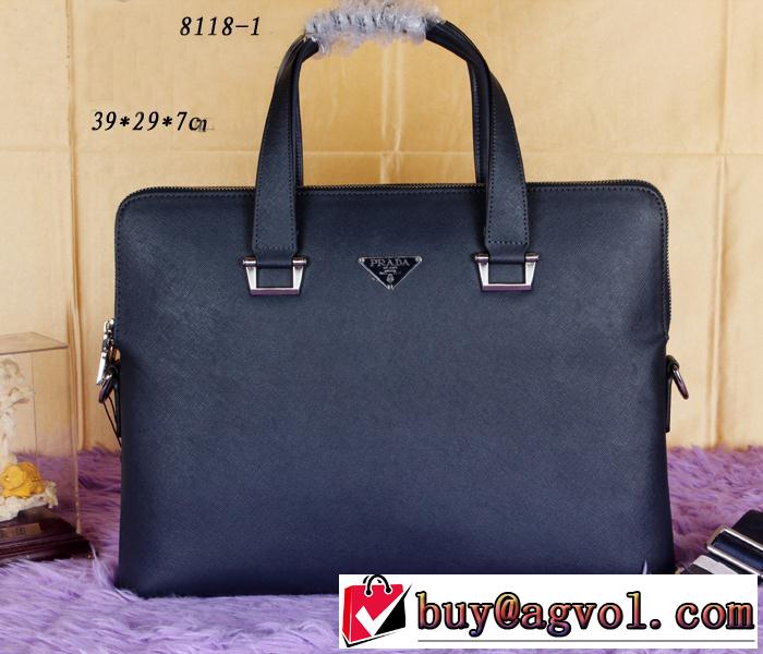 PRADA プラダ 人気商品 2014 ダブルファスナー使用 メンズ手持ち&ショルダー掛け 8118-1