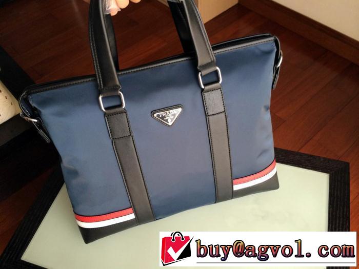 PRADA プラダ 2014 ★安心★追跡付 収納力のよい メンズ用 手持ち&ショルダー掛け35888-a