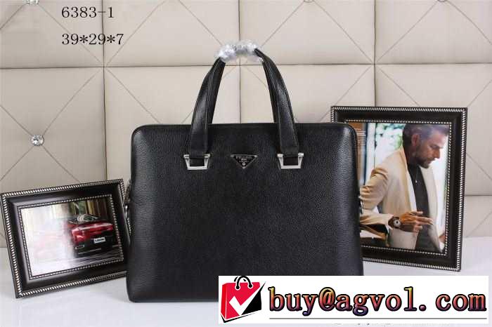 PRADA プラダ 2014 希少 メンズ用 手持ち&ショルダー掛け 6383