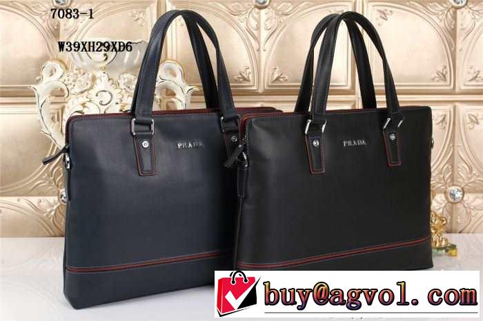 PRADA プラダ 2014 美品！メンズ用 手持ち&ショルダー掛け 2色可選 7083-1
