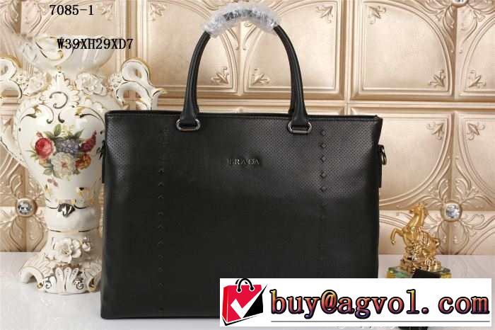 PRADA プラダ 2014 格安！メンズ用 手持ち&ショルダー掛け 7085-1