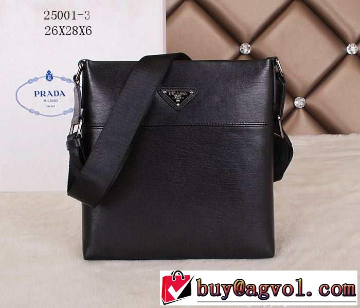 PRADA プラダ 首胸ロゴ 2014 メンズ用 ショルダーバッグ 25001-3