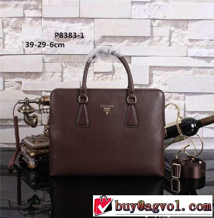 2014 ★安心★追跡付 prada プラダ メンズ用 手持ち&ショルダー掛け p8383-1