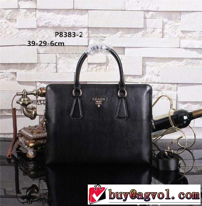 2014 高級感演出 prada プラダ メンズ用 手持ち&ショルダー掛け p8383-2