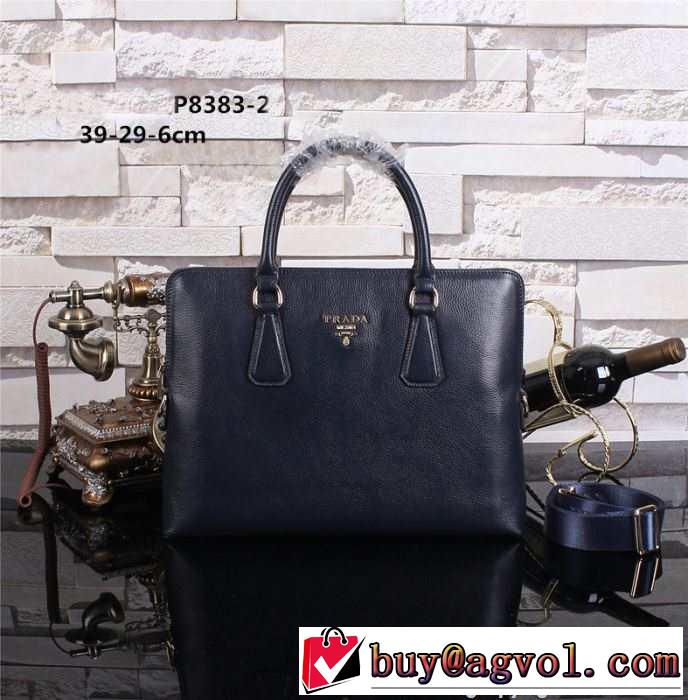 2014 贈り物にも◎ prada プラダ メンズ用 手持ち&ショルダー掛け p8383-2
