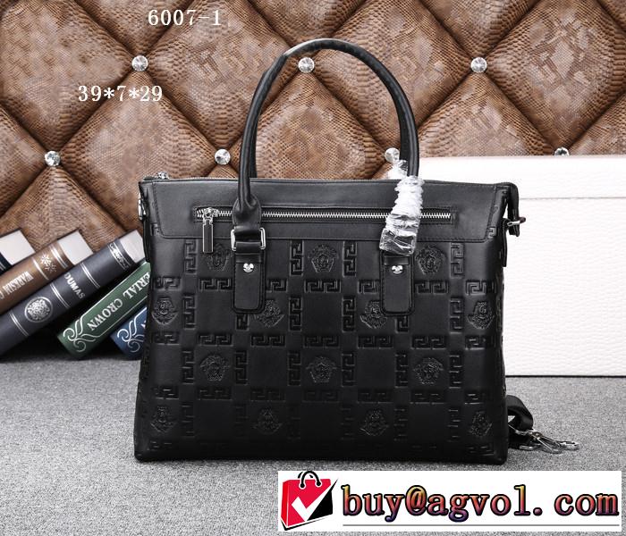 VERSACE ヴェルサーチ 2014 人気商品 メンズ用ハンドバッグ ショルダーベルト付6007-1