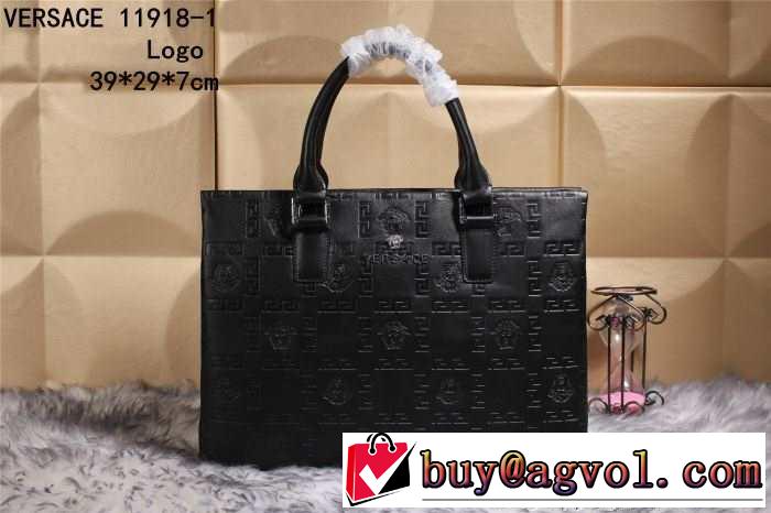 2014 versace ヴェルサーチ 超人気美品◆ メンズ用 手持ち&ショルダー掛け 11918
