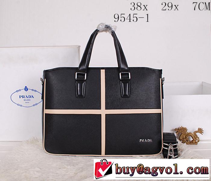 PRADA プラダ 2014 超レア メンズ用 手持ち&ショルダー掛け 9545-1