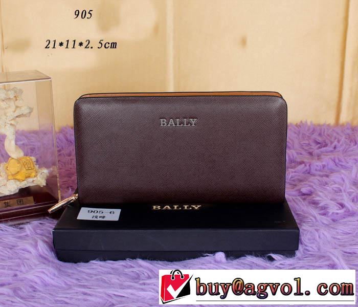 BALLY バリー 2014 大特価 光沢感 財布メンズ ファスナー開閉 905-1