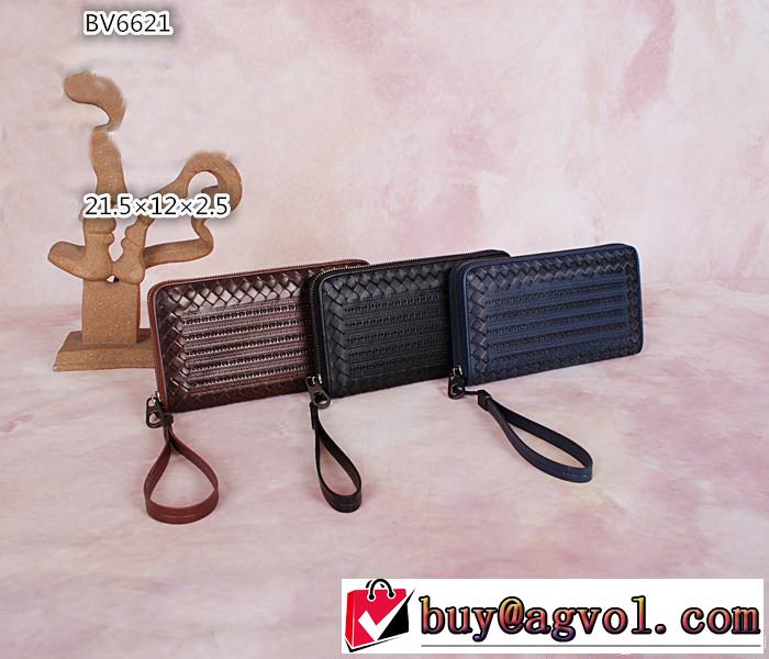 BOTTEGA veneta ボッテガ ブランド 2014 小型 軽量 ファスナー開閉 財布メンズ 6621