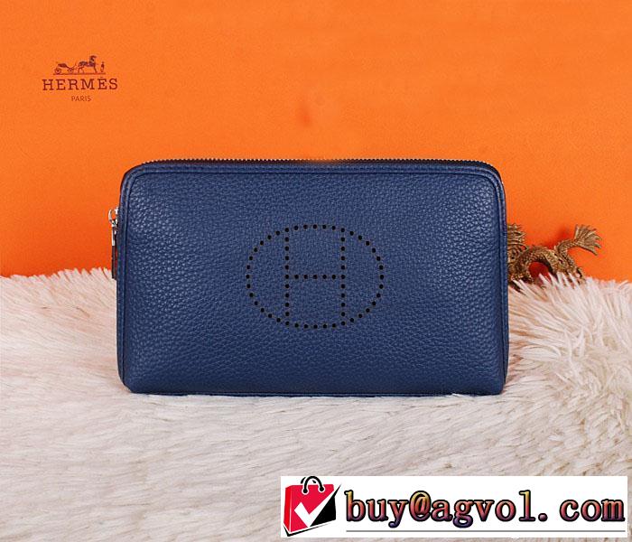 HERMES エルメス 格安！2014 ファスナー開閉 財布メンズ 227-2