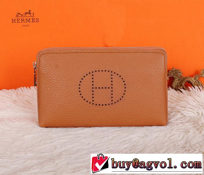 HERMES エルメス 人気商品 2014 ファスナー開閉 財布メンズ 227-2