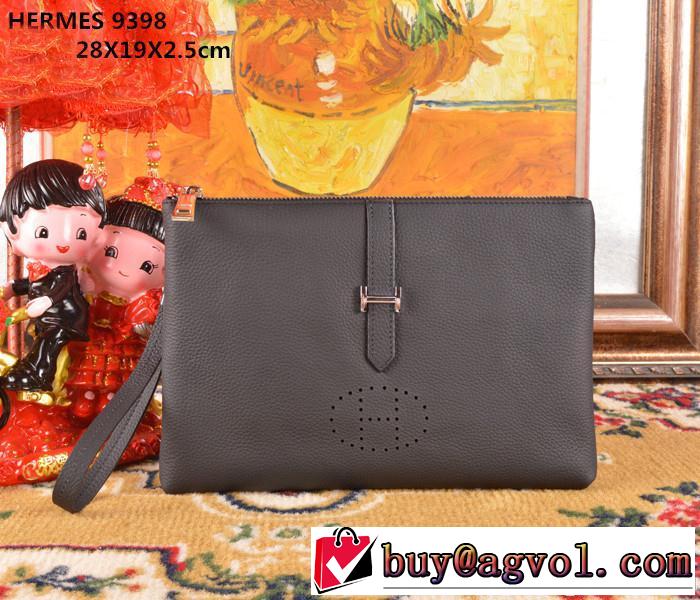 HERMES エルメス ◆モデル愛用◆ 2014 ファスナー開閉 財布メンズ 9398